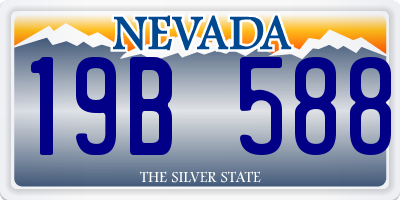 NV license plate 19B588