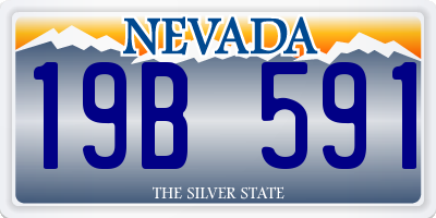 NV license plate 19B591