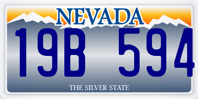 NV license plate 19B594