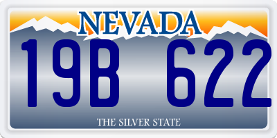 NV license plate 19B622