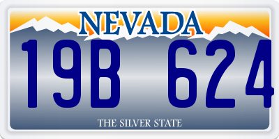 NV license plate 19B624