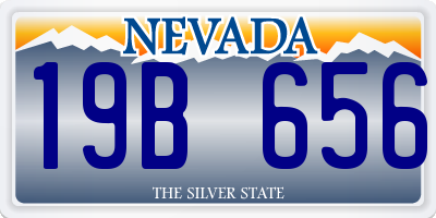 NV license plate 19B656