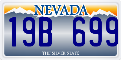 NV license plate 19B699