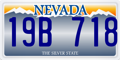 NV license plate 19B718