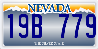 NV license plate 19B779