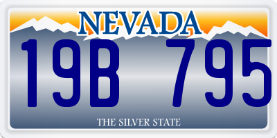 NV license plate 19B795