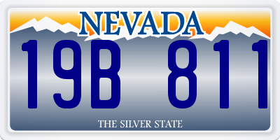 NV license plate 19B811