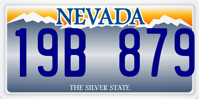 NV license plate 19B879