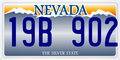 NV license plate 19B902