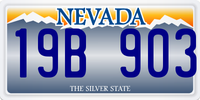 NV license plate 19B903