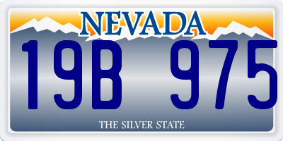 NV license plate 19B975