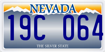 NV license plate 19C064
