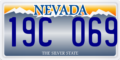 NV license plate 19C069