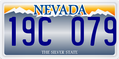 NV license plate 19C079