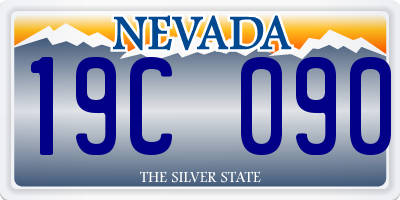 NV license plate 19C090