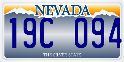 NV license plate 19C094