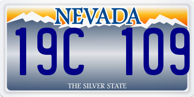 NV license plate 19C109