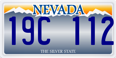 NV license plate 19C112