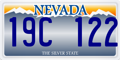 NV license plate 19C122