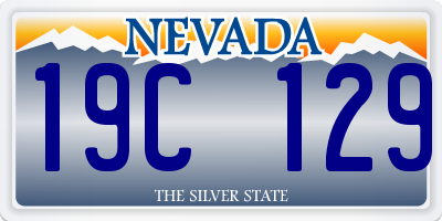 NV license plate 19C129