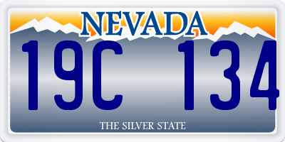 NV license plate 19C134