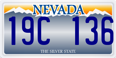 NV license plate 19C136