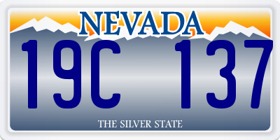 NV license plate 19C137