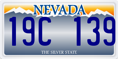 NV license plate 19C139