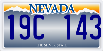NV license plate 19C143