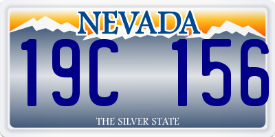 NV license plate 19C156