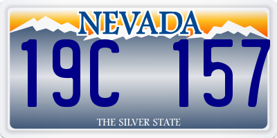 NV license plate 19C157