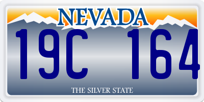 NV license plate 19C164