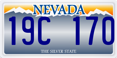 NV license plate 19C170