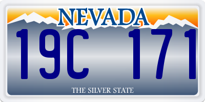 NV license plate 19C171