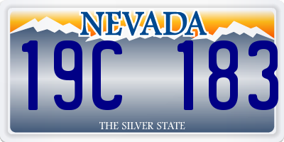 NV license plate 19C183