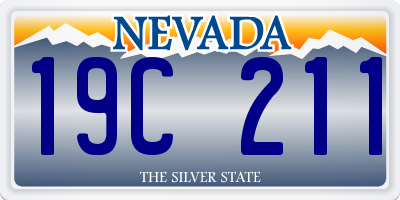 NV license plate 19C211