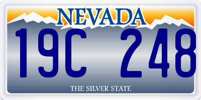 NV license plate 19C248