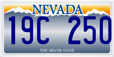 NV license plate 19C250