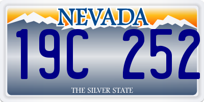 NV license plate 19C252