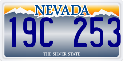 NV license plate 19C253