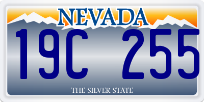 NV license plate 19C255