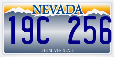 NV license plate 19C256