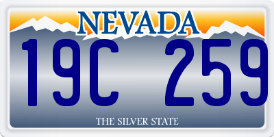 NV license plate 19C259