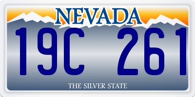 NV license plate 19C261