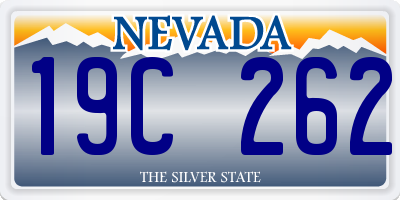NV license plate 19C262