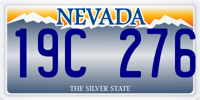 NV license plate 19C276