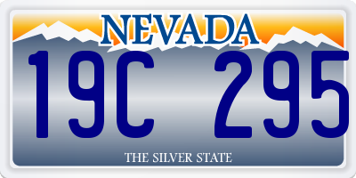 NV license plate 19C295