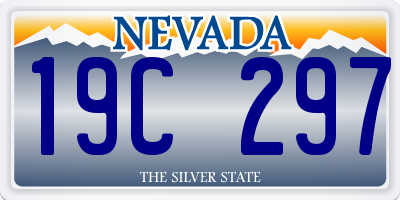 NV license plate 19C297
