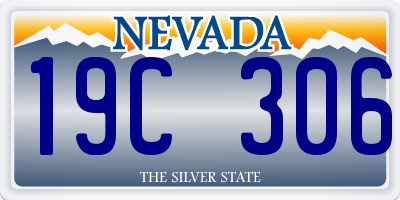 NV license plate 19C306
