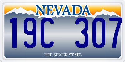 NV license plate 19C307